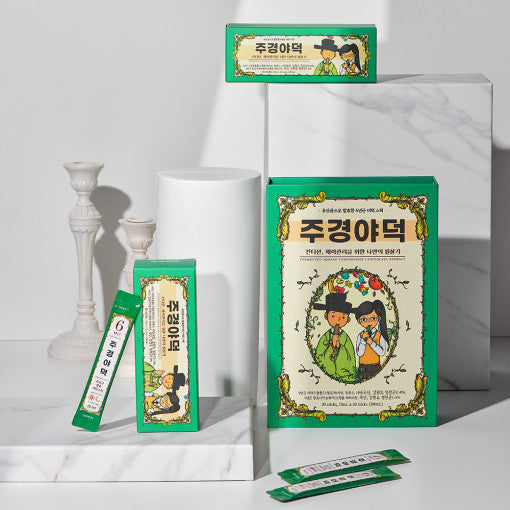 [30포] 주경야덕 6년근 발효더덕스틱 10ml x 30포,  수험생 피로회복제 영양제,  수능 선물 컨디션 체력관리